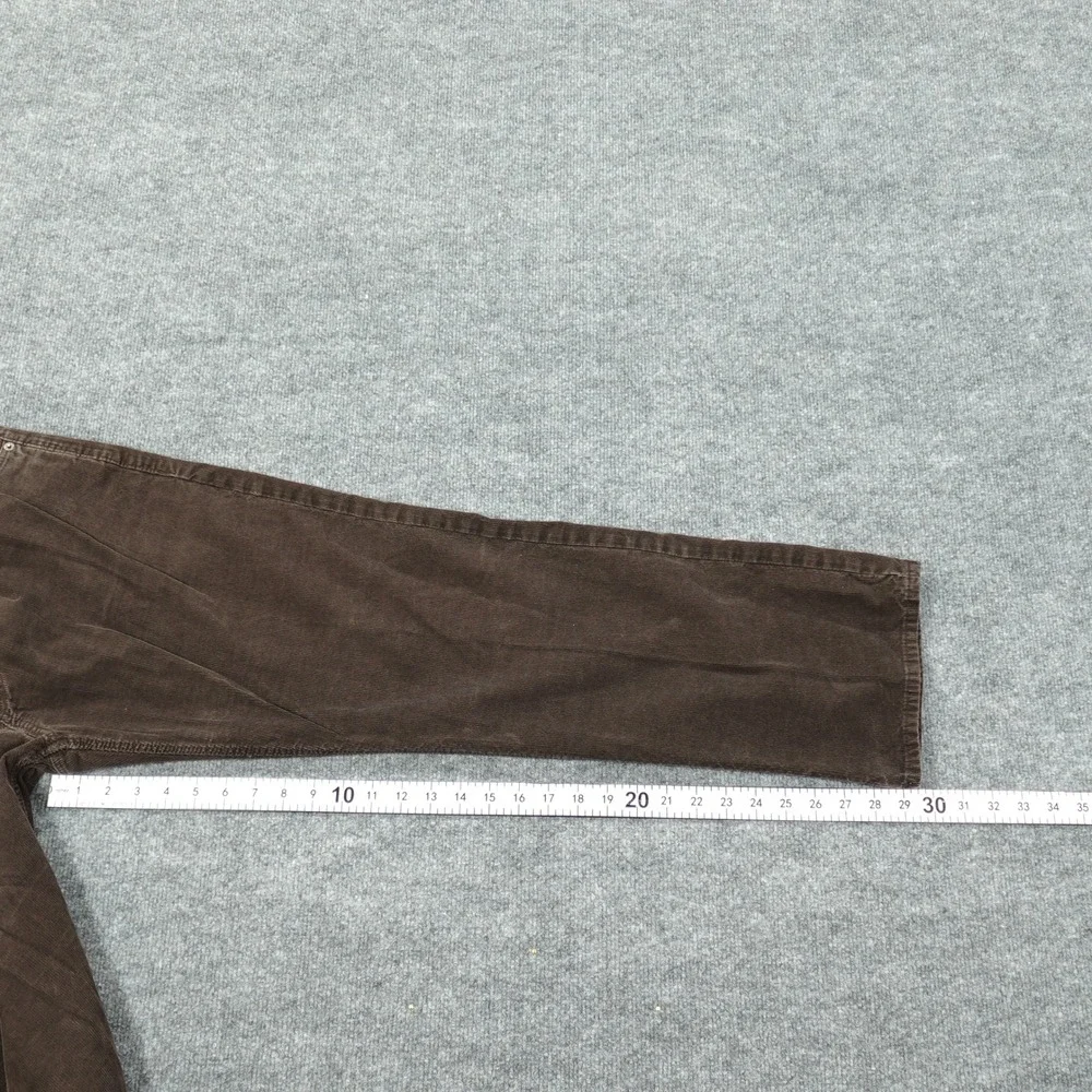Banana Republic Corduroy Pants Mens 36x30 Brown Straight‎ Leg 100% Cotton Casual